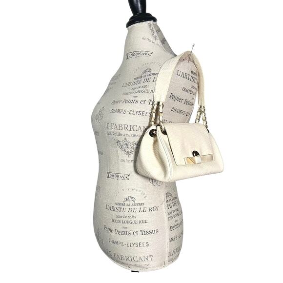 Banana Republic Handbags - Banana Republic | Women | Vintage Cream Cow Leather Snake Textured Mini Handbag